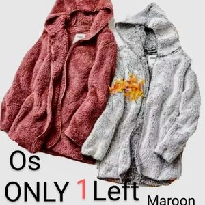 PINK shepra hooded cardigan